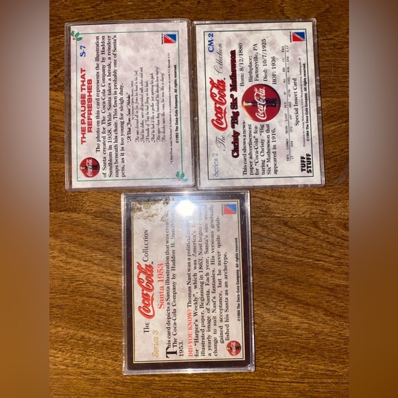 COCA COLA SERIES SANTA CLAUS CARDs used - Picture 4 of 4